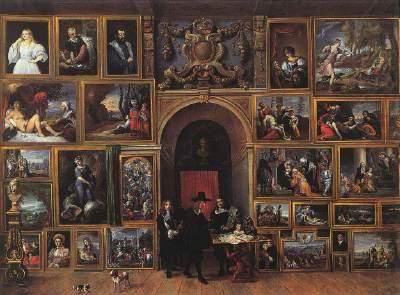 TENIERS, David the Younger Archduke Leopold Wilhelm of Austria in his Gallery fh